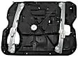 386000 Front, Driver Side OE Replacement Series Power Window Regulator, With Motor