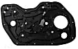 389568 Sedan Front, Driver Side OE Replacement Series Power Window Regulator, With Motor