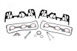 MS004 GM Original Equipment Series Intake Manifold Gasket - Set