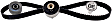 2017 Chevrolet Sonic - Timing Belt Kit, FLEX, Interference Engine Application, Water Pump Not Included, 1.8L 4Cyl, Professional Series