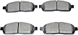 ACT1011 Front Pro-ACT Series Ceramic Brake Pad Set