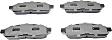 ACT1011 Front Pro-ACT Series Ceramic Brake Pad Set