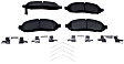 2011 Nissan Frontier - Front Ceramic Brake Pad Set, 2.5L 4Cyl, RWD, Pro-ACT Series