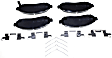 2011 Nissan Frontier - Front Ceramic Brake Pad Set, 2.5L 4Cyl, RWD, Pro-ACT Series