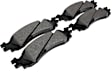 2007 Ford Explorer Sport Trac - Front Ceramic Brake Pad Set, 4.6L 8Cyl, 4WD, Pro-ACT Series