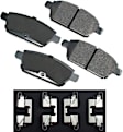 2006 Mazda 6 - Rear Ceramic Brake Pad Set, 2.3L 4Cyl, FWD, Pro-ACT Series