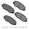ACT1210A Front Pro-ACT Series Ceramic Brake Pad Set