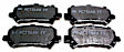 2012 Honda Pilot - Rear Ceramic Brake Pad Set, 3.5L 6Cyl, FWD, Pro-ACT Series
