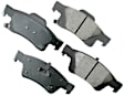 2018 Jeep Grand Cherokee - Rear Ceramic Brake Pad Set, RWD, With Standard Caliper, Akebono is the Original Equipment Manufacturer, Pro-ACT Series