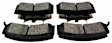 1996 GMC Yukon - Front Ceramic Brake Pad Set, 5.7L 8Cyl, RWD, Police Package, Pro-ACT Series