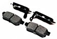 1985 Honda Prelude - Rear Ceramic Brake Pad Set, 2.0L 4Cyl, FWD, Pro-ACT Series