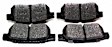 1985 Honda Prelude - Rear Ceramic Brake Pad Set, 2.0L 4Cyl, FWD, Pro-ACT Series