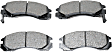 1999 Mitsubishi Galant - Front Ceramic Brake Pad Set, 2.4L 4Cyl, With Rear Disc, FWD, Pro-ACT Series