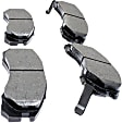 1999 Mitsubishi Galant - Front Ceramic Brake Pad Set, 2.4L 4Cyl, With Rear Disc, FWD, Pro-ACT Series