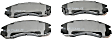 1999 Mitsubishi Galant - Front Ceramic Brake Pad Set, 2.4L 4Cyl, With Rear Disc, FWD, Pro-ACT Series