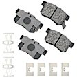 1996 Acura RL - Rear Ceramic Brake Pad Set, 3.5L 6Cyl, FWD, Pro-ACT Series