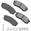 2005 Lexus GX470 - Rear Ceramic Brake Pad Set, 4.7L 8Cyl, 4WD, Pro-ACT Series