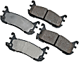 1997 Mazda Miata - Rear Ceramic Brake Pad Set, 1.8L 4Cyl, RWD, Pro-ACT Series