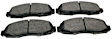 2003 Ford F-150 - Front Ceramic Brake Pad Set, 4.2L 6Cyl, 4WD, 5-Lug Wheels, With Standard Brakes, Pro-ACT Series