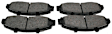 2003 Ford F-150 - Front Ceramic Brake Pad Set, 4.2L 6Cyl, 4WD, 5-Lug Wheels, With Standard Brakes, Pro-ACT Series