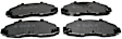 2003 Ford F-150 - Front Ceramic Brake Pad Set, 4.2L 6Cyl, 4WD, 5-Lug Wheels, With Standard Brakes, Pro-ACT Series