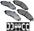 2002 Chevrolet Corvette - Front Ceramic Brake Pad Set, 5.7L 8Cyl, RWD, Pro-ACT Series