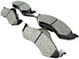 1999 Dodge Durango - Front Ceramic Brake Pad Set, 5.2L 8Cyl, RWD, Pro-ACT Series