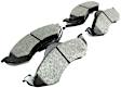 1999 Dodge Durango - Front Ceramic Brake Pad Set, 5.2L 8Cyl, RWD, Pro-ACT Series