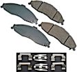 2001 Chevrolet Camaro - Front Ceramic Brake Pad Set, 3.8L 6Cyl, RWD, Pro-ACT Series