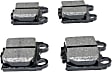 2010 Lexus SC430 - Rear Ceramic Brake Pad Set, 4.3L 8Cyl, RWD, Pro-ACT Series