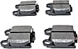 2010 Lexus SC430 - Rear Ceramic Brake Pad Set, 4.3L 8Cyl, RWD, Pro-ACT Series