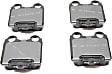 2010 Lexus SC430 - Rear Ceramic Brake Pad Set, 4.3L 8Cyl, RWD, Pro-ACT Series