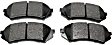 1999 Lexus LX470 - Rear Ceramic Brake Pad Set, 4.7L 8Cyl, 4WD, Pro-ACT Series