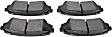 1999 Lexus LX470 - Rear Ceramic Brake Pad Set, 4.7L 8Cyl, 4WD, Pro-ACT Series