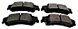 2003 Chevrolet Silverado 1500 - Rear Ceramic Brake Pad Set, 5.3L 8Cyl, RWD, Extended Cab, Pro-ACT Series