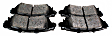 2003 Chevrolet Silverado 1500 - Rear Ceramic Brake Pad Set, 5.3L 8Cyl, RWD, Extended Cab, Pro-ACT Series