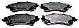 2003 Chevrolet Silverado 1500 - Rear Ceramic Brake Pad Set, 5.3L 8Cyl, RWD, Extended Cab, Pro-ACT Series