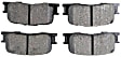 2005 Toyota Camry - Rear Ceramic Brake Pad Set, 3.0L 6Cyl, FWD, Japan Production, Pro-ACT Series