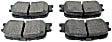 2005 Toyota Camry - Rear Ceramic Brake Pad Set, 3.0L 6Cyl, FWD, Japan Production, Pro-ACT Series