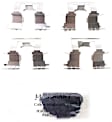 2005 Toyota Camry - Rear Ceramic Brake Pad Set, 3.0L 6Cyl, FWD, Japan Production, Pro-ACT Series