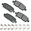 2013 Nissan Sentra - Rear Ceramic Brake Pad Set, 1.8L 4Cyl, With Rear Disc, FWD, Pro-ACT Series