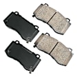 2018 Dodge Charger - Front Ceramic Brake Pad Set, 6.4L 8Cyl, With Pad Wear Sensor Type Mechanical; Without abutment clips; With Brembo Brakes; With Four-Piston Caliper, Performance Series