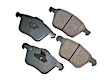 2012 Volvo XC90 - Front Ceramic Brake Pad Set, With 316 mm Brake Disc., Euro Ultra Series