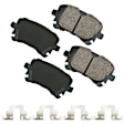 EUR1018A Rear Euro Series Ceramic Brake Pad Set