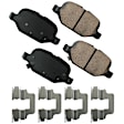EUR1569 Rear Euro Series Ceramic Brake Pad Set
