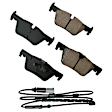 EUR1613 Rear Euro Series Ceramic Brake Pad Set
