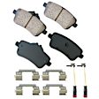 2018 Mercedes Benz CLA45 AMG - Rear Ceramic Brake Pad Set, 2.0L 4Cyl, Contents Includes Electronic Wear Sensor and Premium Stainless Hardware, Euro Series