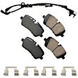 EUR1692A Rear Euro Series Ceramic Brake Pad Set