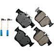 2020 Mercedes Benz GLC300 - Rear Ceramic Brake Pad Set, 2.0L 4Cyl, Contents Includes Electronic Wear Sensor; OE Pad Material is Ceramic, Euro Series