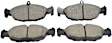 EUR688A Rear Euro Series Ceramic Brake Pad Set
